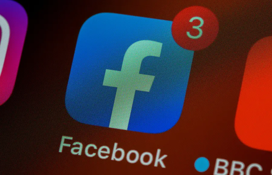 Facebook mobil app ikon