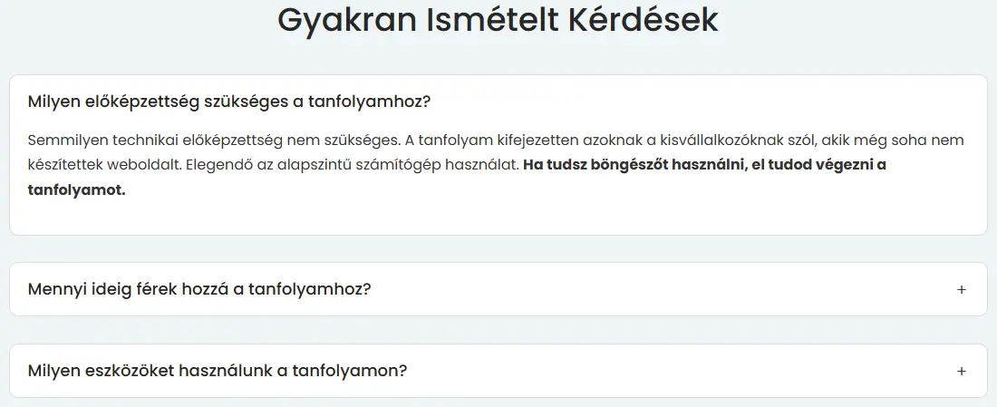 WP tanfolyamom GYIK szekciója