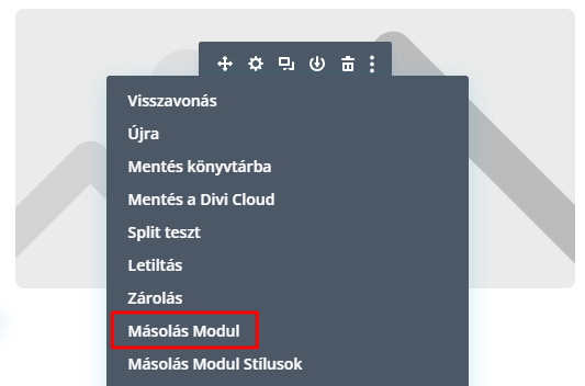 Modul másolás