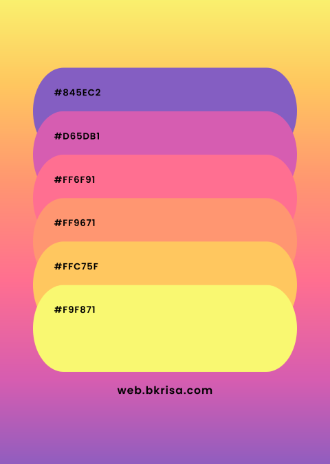 Vidám weboldal színek