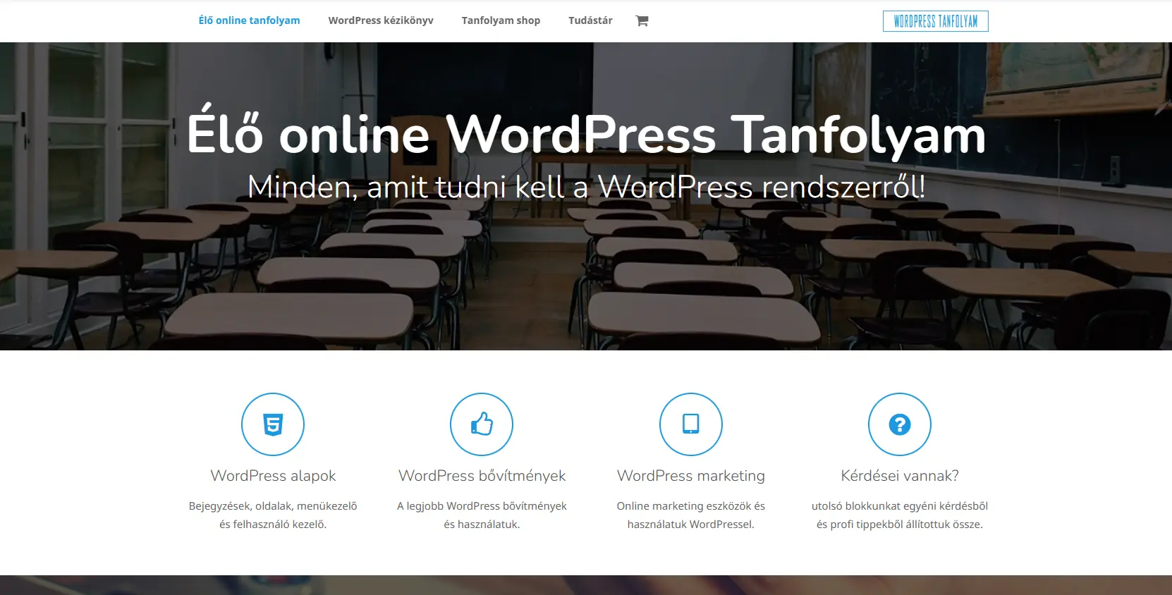 WP-Tanfolyam.hu - Élő online tanfolyam